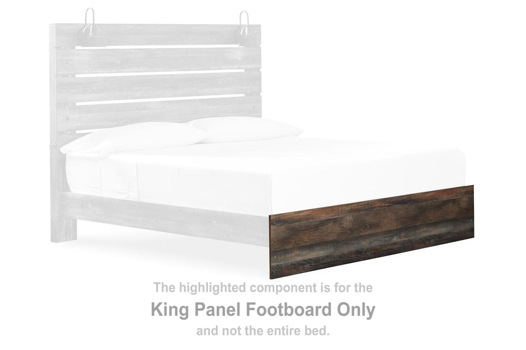 Drystan - King Panel Footboard - Brown / Beige - Simple Home Plus