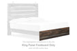 Drystan - King Panel Footboard - Brown / Beige - Simple Home Plus