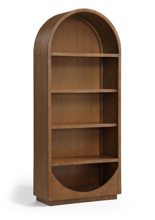 Hearth - Oak Veneer And Solid Wood Bookcase - Simple Home Plus
