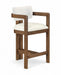 Ravina - Upholstered Counter Stool With Stained Brown Base - Simple Home Plus
