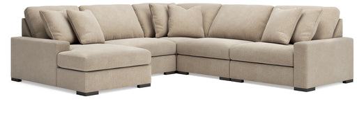 Calden - 5-Piece Sectional With LAF Corner Chaise - Oatmeal - Simple Home Plus
