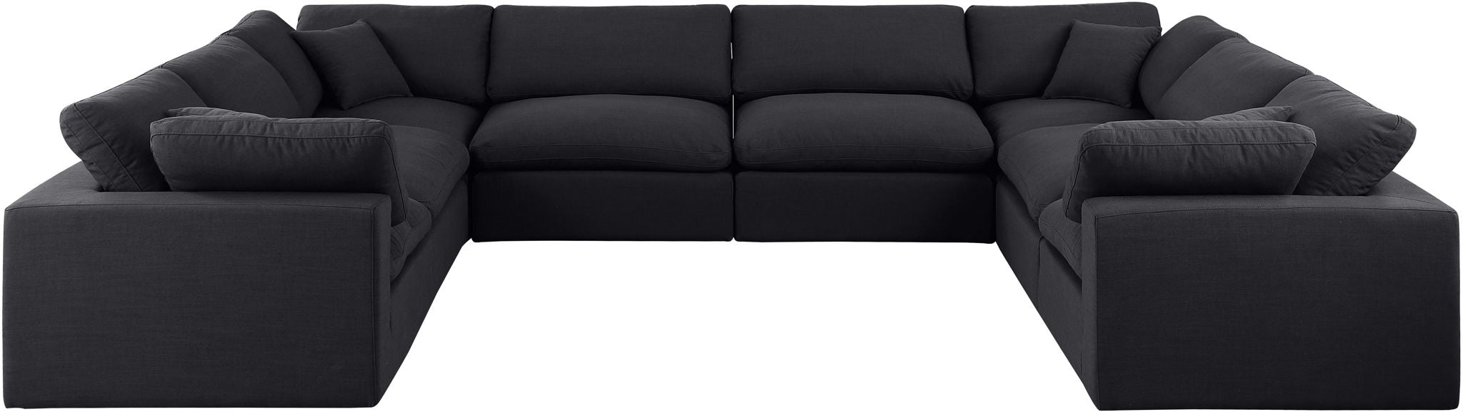 Comfy - 8 Piece Linen Modular Sectional - Simple Home Plus