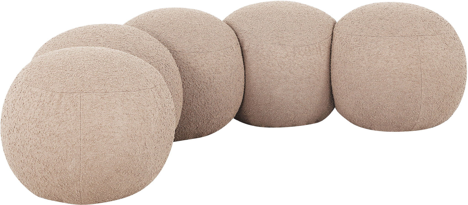 Apollo - Boucle Fabric Bench - Simple Home Plus
