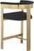 Romeo - Boucle Counter Stool With Gold Base (Set of 2) - Simple Home Plus