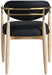 Riccio - Dining Arm Chair (Set of 2) - Natural And Gold Frame - Simple Home Plus