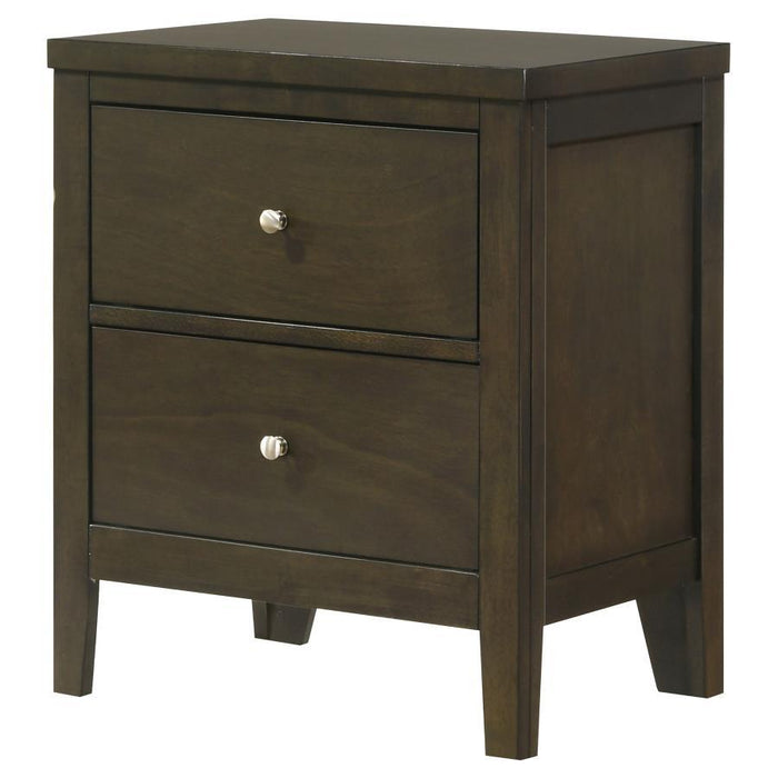 Wilkes - 2-Drawer Nightstand Bedside Table - Dark Cocoa - Simple Home Plus