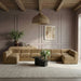 Rummi - Velvet Performance Fabric Upholstered 8 Piece Modular Sectional (With 2 Corner Chairs) - Simple Home Plus