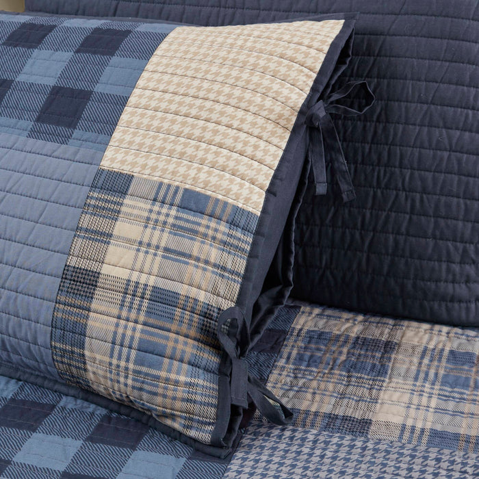 Winter Hills - 5 Piece Day Bed Bedding Set - Blue - Simple Home Plus