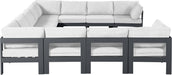 Nizuc - Outdoor Patio 11 Piece Modular Sectional With Gray Frame - Simple Home Plus