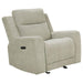 Kennett - Chenille Upholstered Power Recliner Chair - Ivory - Simple Home Plus