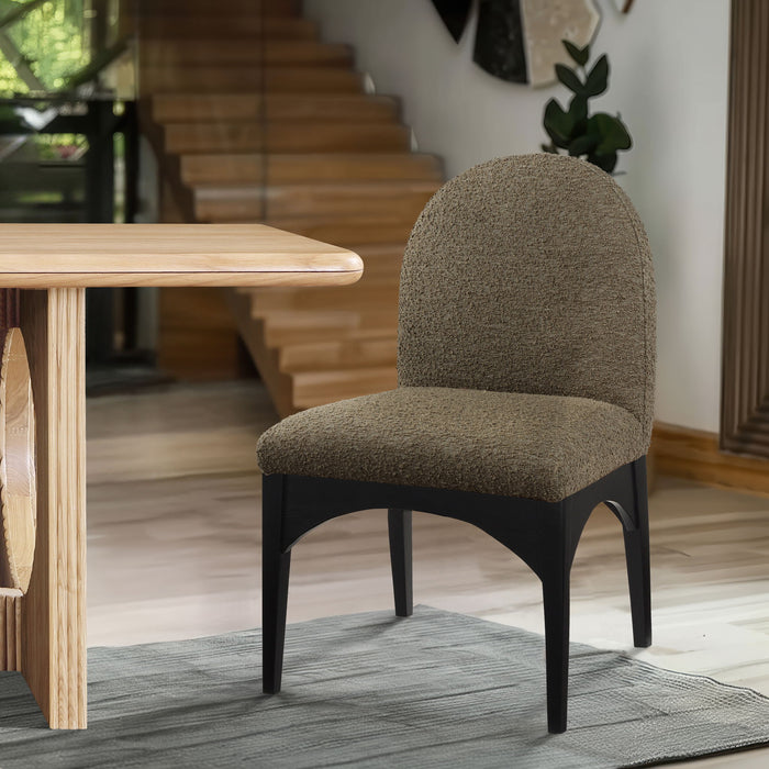 Waldorf - Boucle Dining Side Chair With Black Legs - Simple Home Plus