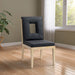 Gwendolyn - Faux Leather Dining Side Chair With Natural Frame (Set of 2) - Simple Home Plus