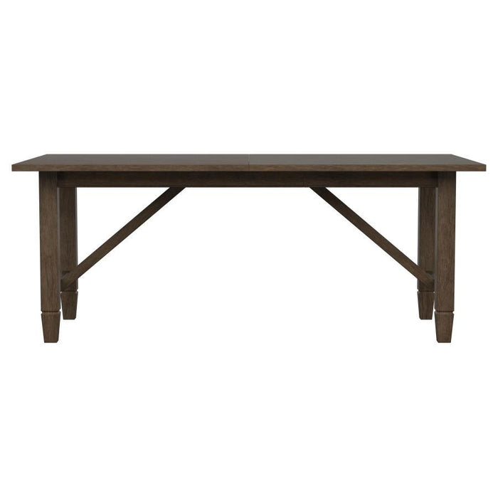 Matisse - Rectangular Wood Dining Table - Dark Brown - Simple Home Plus