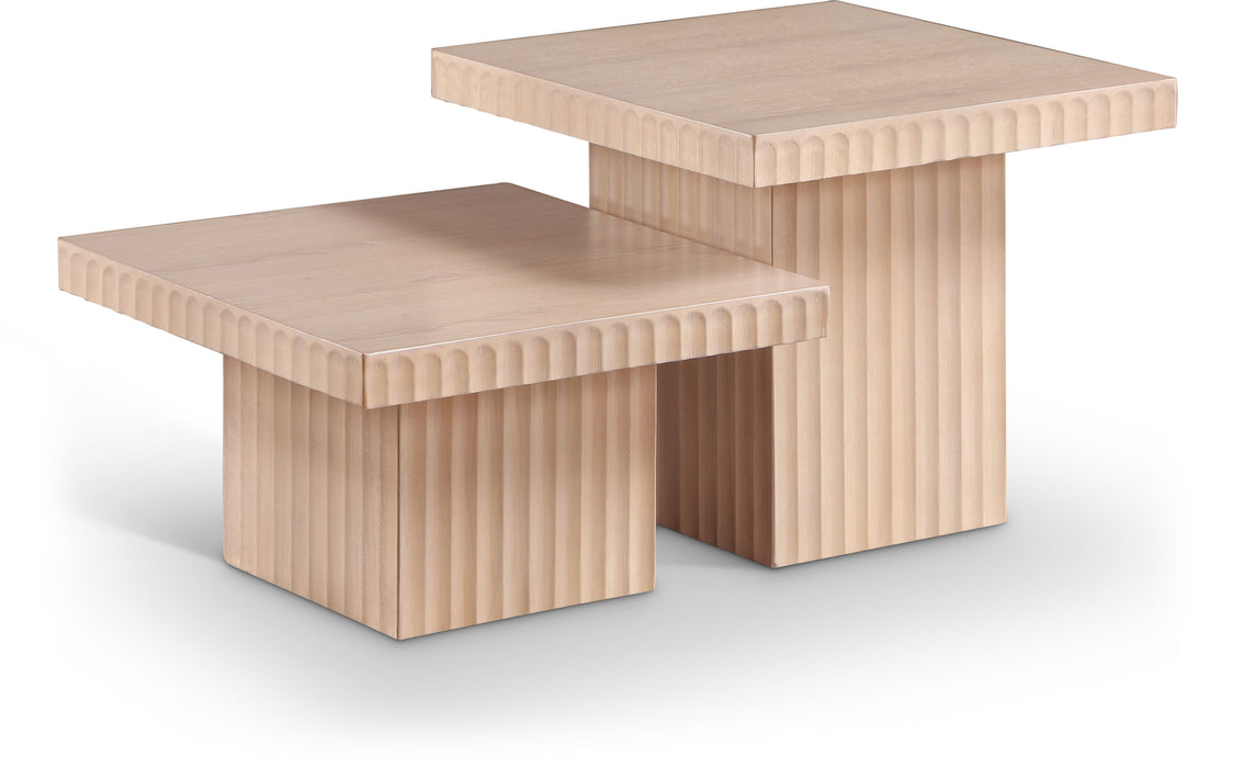 Spencer - Oak Veneer 2 Piece Coffee Table - Simple Home Plus