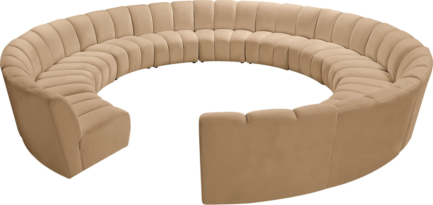 Infinity - 12 Piece Modular Sectional - Camel - Simple Home Plus