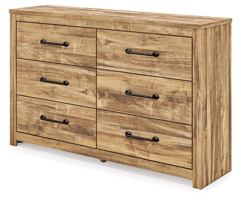 Maystonna - Six Drawer Dresser - Brown