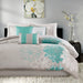 Lola - Twin Comforter Set - Aqua - Simple Home Plus