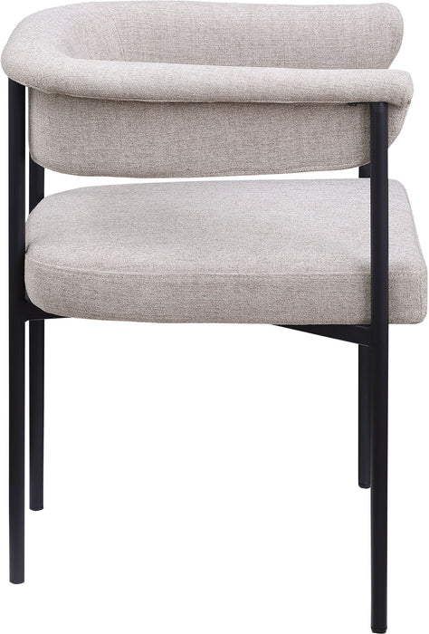 Malin - Linen Dining Chair (Set of 2) - Taupe - Simple Home Plus