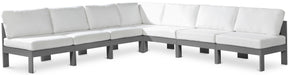 Nizuc - Outdoor Patio 7 Piece Modular Sectional With Gray Frame - Simple Home Plus