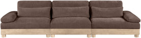 Turin - Chenille Fabric Upholstered Modular Sectional - Brown - Simple Home Plus