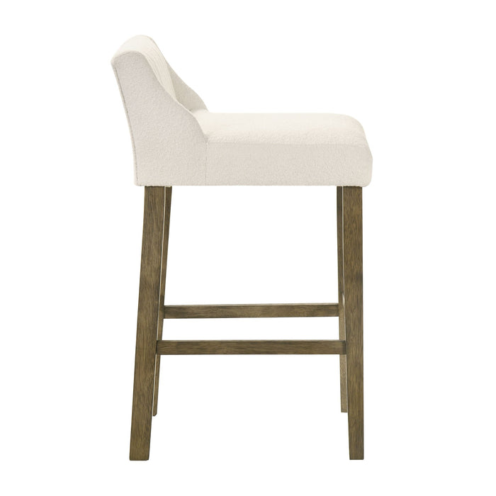 Fauna - Modern Transitional Wood Bar Height Kitchen Bar Stool - Simple Home Plus