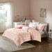 Raina - Metallic Printed Comforter Set - Blush / Gold - Simple Home Plus