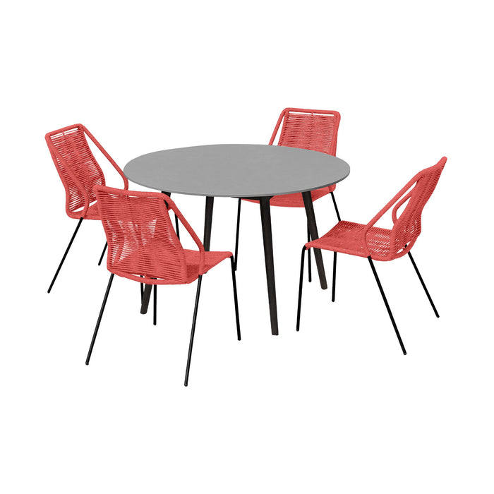Kylie And Clip - 5 Piece Outdoor Patio Dining Set - Simple Home Plus