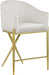 Xavier - Counter Stool with Gold Legs - Simple Home Plus