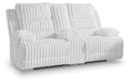 Rhines Falls - Alloy - Double Reclining Power Loveseat With Console - Simple Home Plus