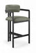 Aurum - Vegan Leather Upholstered Counter Stool With Graphite Black Base - Simple Home Plus