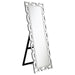 Tavin - Geometric Frame Standing Mirror - Silver - Simple Home Plus