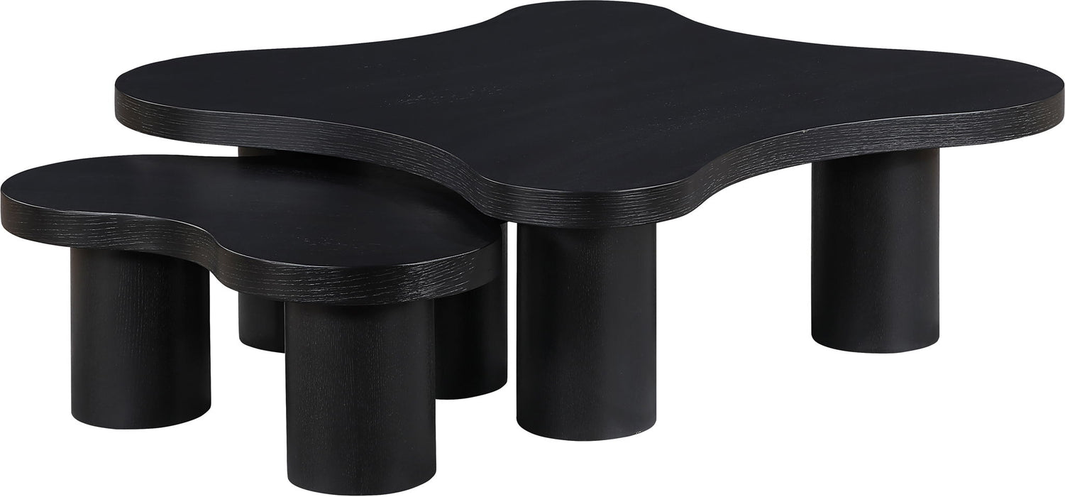 Cove - Oak Veneer And Solid Wood 2 Piece Coffee Table - Simple Home Plus