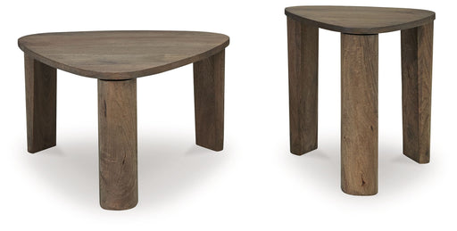 Reidport - Grayish Brown - Accent Cocktail Table Set (Set of 2) - Simple Home Plus
