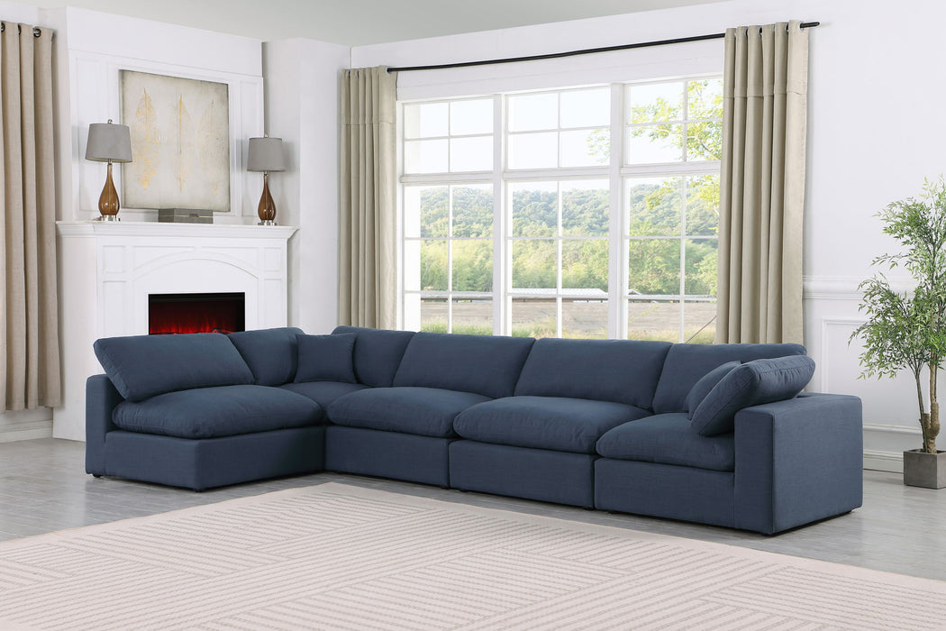 Comfy - 5 Piece Linen Modular Sectional - Simple Home Plus