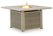 Cliff Trails - Beige - Square Fire Pit Table - Simple Home Plus