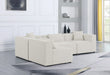 Cube - Linen 4 Piece Modular Corner Sectional - Simple Home Plus