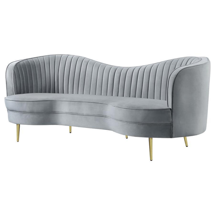 Sophia - Upholstered Channel Tufted Sofa - Simple Home Plus