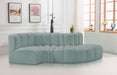Arc - Faux Leather 4 Piece L-Shaped Modular Sofa - Simple Home Plus