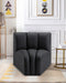 Arc - Faux Leather Curved Corner Chair - Simple Home Plus
