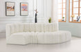 Arc - Faux Leather 4 Piece L-Shaped Modular Sofa - Simple Home Plus