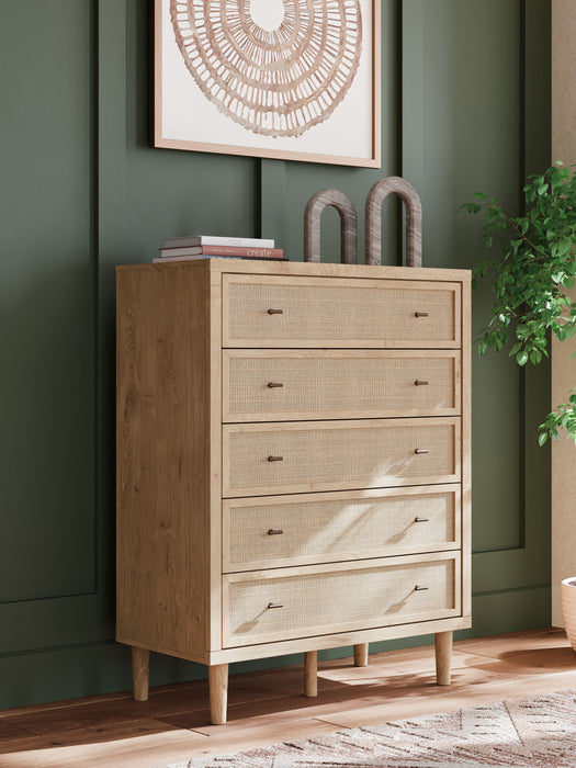 Cielden - Two-Tone - Five Drawer Wide Chest - Simple Home Plus
