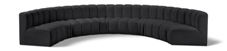 Arc - Faux Leather 8 Piece U-Shaped Modular Sofa - Simple Home Plus