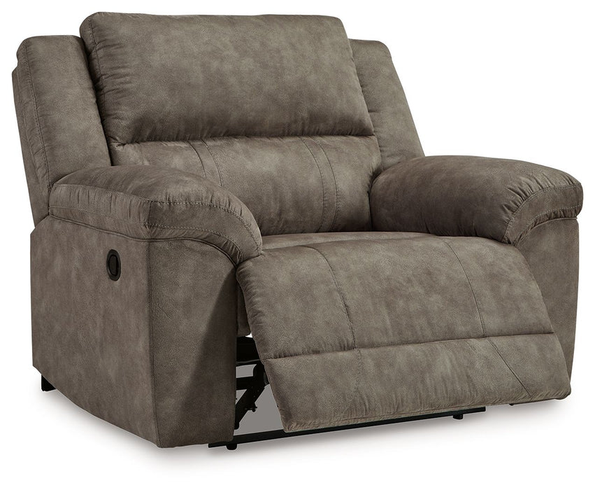 Laresview - Fossil - Zero Wall Wide Seat Recliner - Simple Home Plus