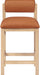 Roundhill - Faux Leather Counter Stool - Natural Frame - Simple Home Plus