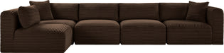 Shaggy - 5 Piece Modular Sectional - Simple Home Plus