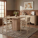 Entwine - Vegan Leather Upholstered Counter Stool - Painted Natural - Simple Home Plus