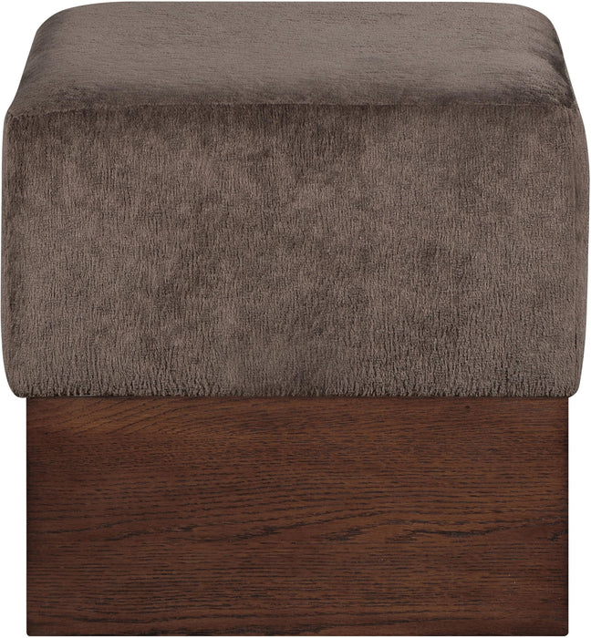 Havre - Ottoman / Stool With Brown Base - Simple Home Plus
