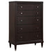 Emberlyn - 5-Drawer Bedroom Chest - Brown - Simple Home Plus