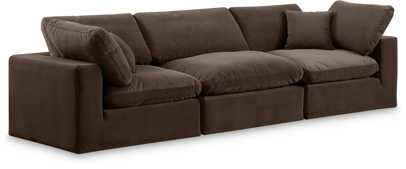 Comfy - Velvet Modular Sofa 3 Seats - Simple Home Plus