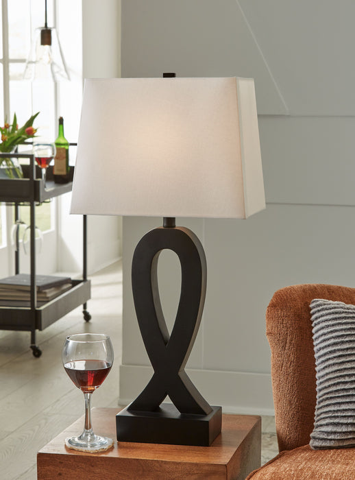 Markellton - Black - Poly Table Lamp (Set of 2) - Simple Home Plus